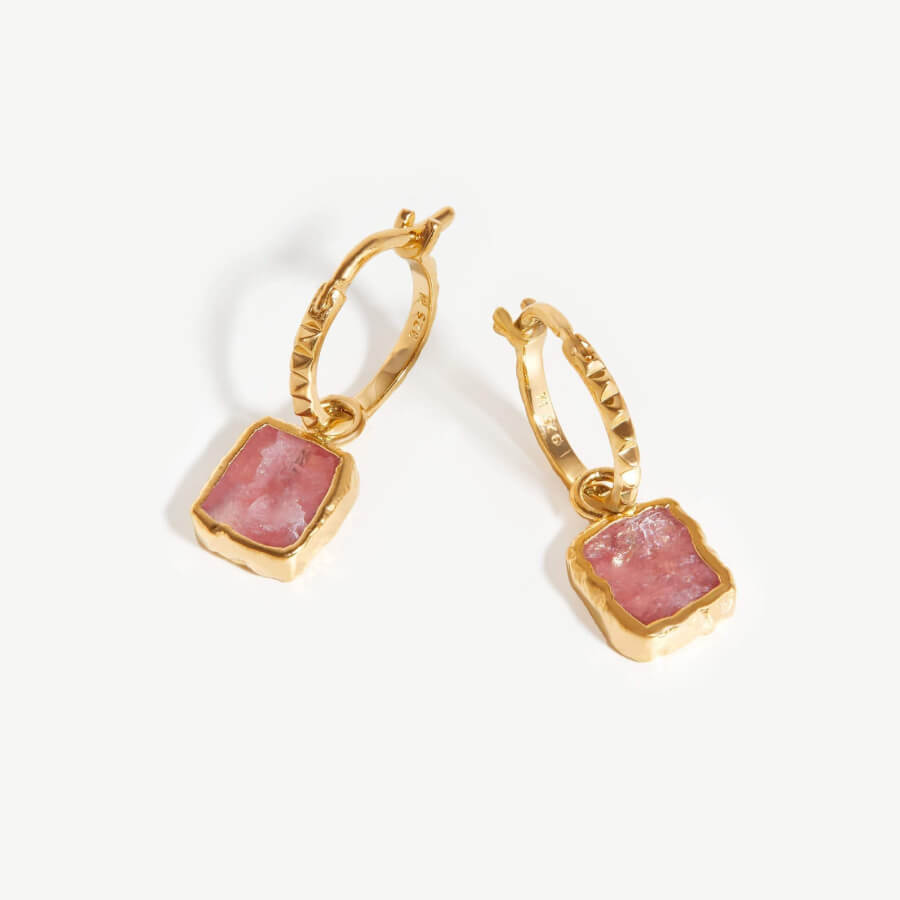 Mini Charm Hoop Earrings - Image 3